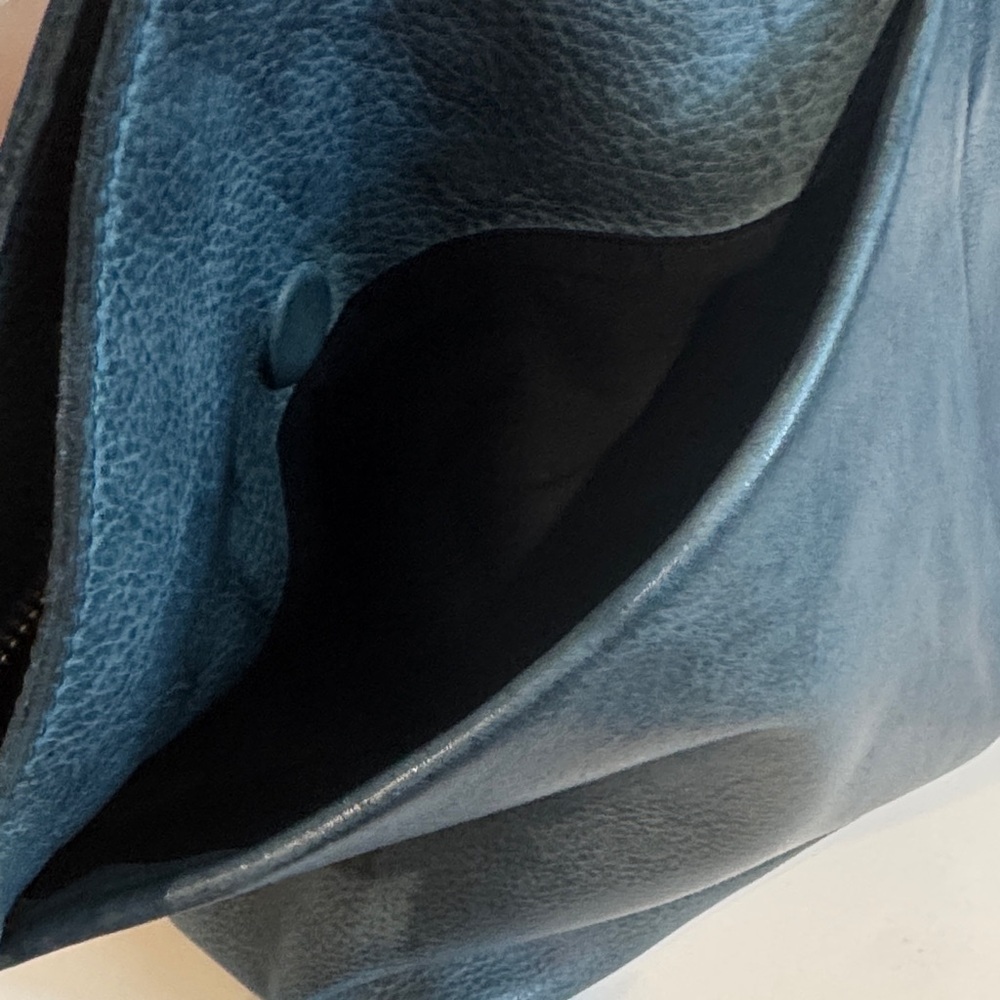 latico Navy Blue Leather Tote with Detachable Strap - Picture 4 of 15